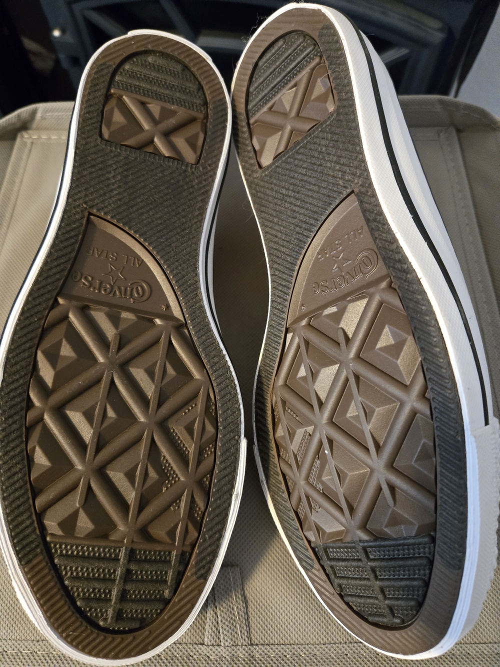 Converse All Star Peach Knit Platform Sneakers - Picture 3 of 3